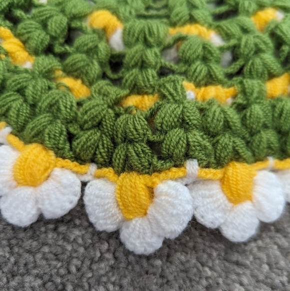 CROCHET daisy handmade loofah shower bath - Picture 4 of 4